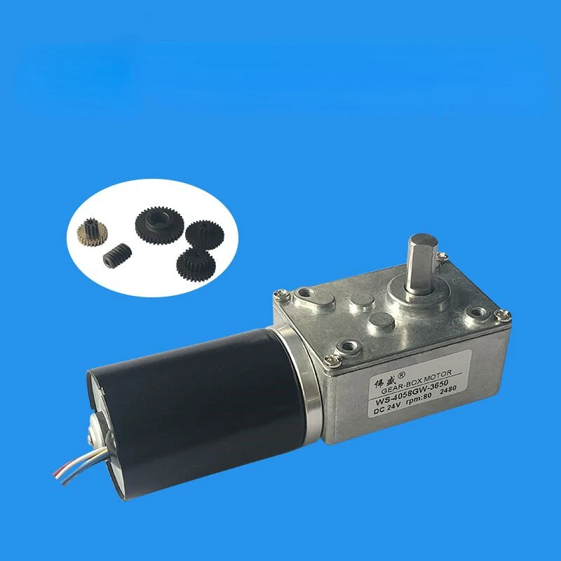 

4058GW Worm Gear Brushless Gear Motor 3650 Micro DC Brushless Motor 12V 24V Right Angle Motor