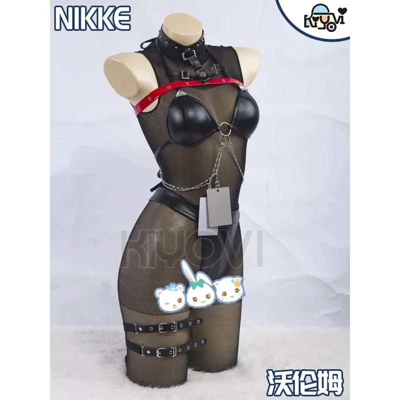 Game Nikke The Goddess of Victory Volume Cosplay Costume Sexy Leather Jacket Punk Style Outfit Shoes Halloween Carnival Partys;3