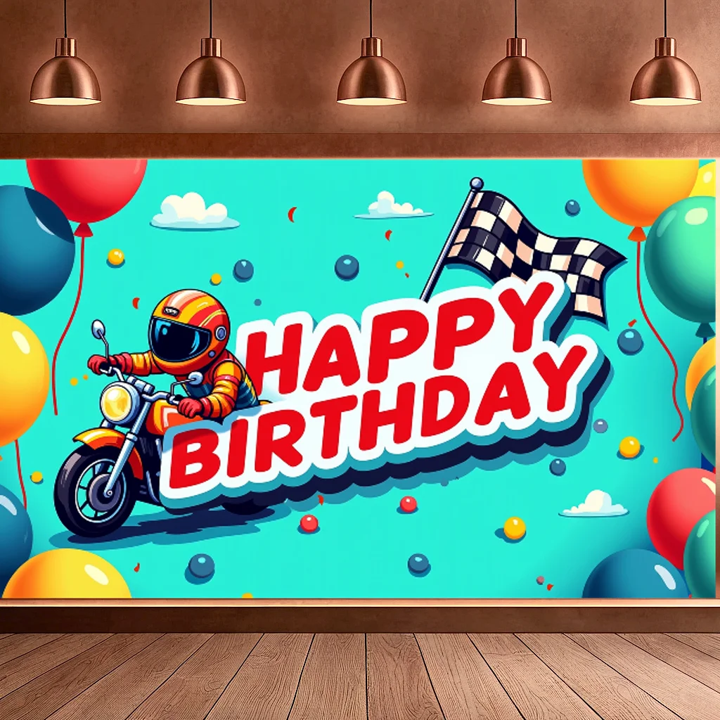 Birthday Banner Balloon Decoration Party Background For Birthday Celebration Event Indoor Outdoor Festival Photoshoot New