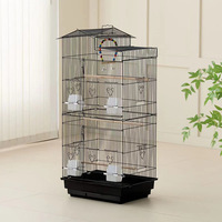 Parrot cage advanced double-layer large space breeding box Xuanfeng myna feeding convenient Pet cage