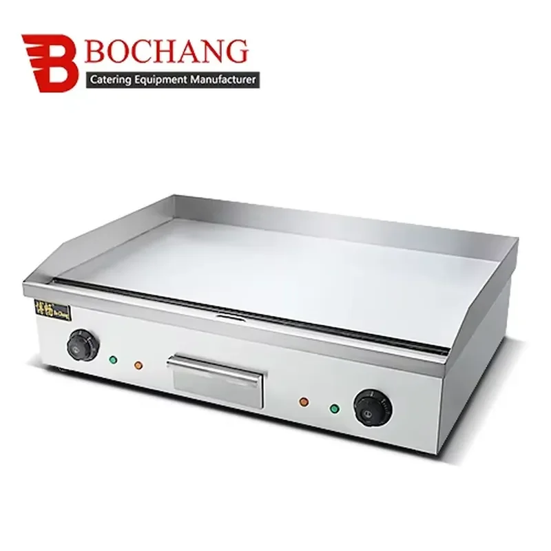 Industrial Electric Frying Pan Stainless Steel Flat Burger Grill Wholesale Hot Sale Commercial Kitchen Appliance for