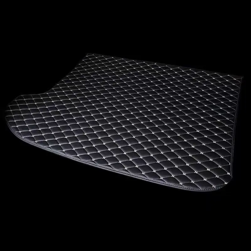 Durable Custom Made Leather Car Trunk Mat For Volkswagen VW Multivan T7 Year 2022-2027 Auto Carpet Parts