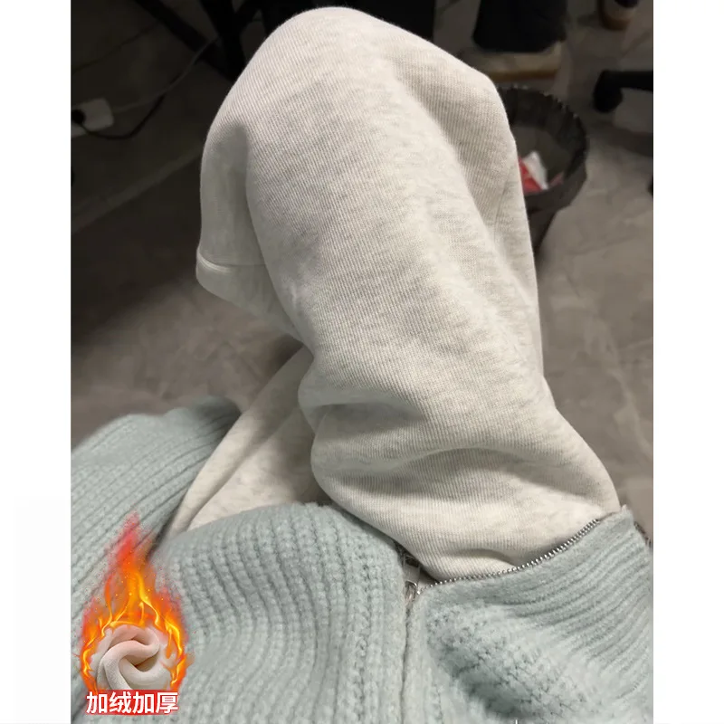 

Осенне-зимние спортивные штаны для девочек, утепленные свободные повседневные брюки с высокой талией, женские теплые универсальные короткие спортивные штаны, оптовая продажа