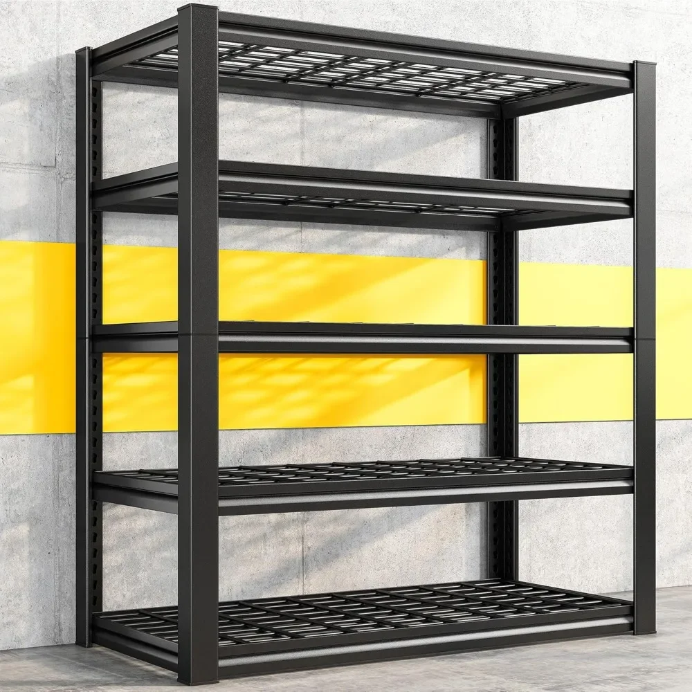 ชั้นวางของโรงรถ 3000LBS ชั้นวางของ Heavy Duty Shelving ปรับได้ 5 ชั้นอุตสาหกรรมโลหะ Shelving Unit สําหรับโรงรถ