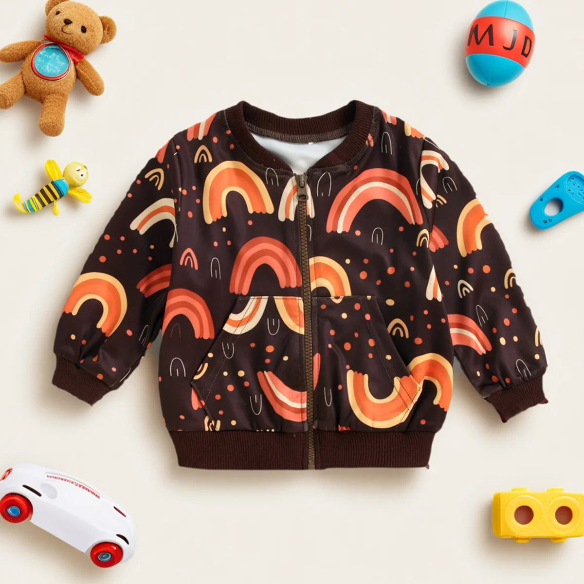 Sanlutoz Fashion Halloween Baby Coat Long Sleeve Autumn Little Kids Tops Printing Cute Clothing