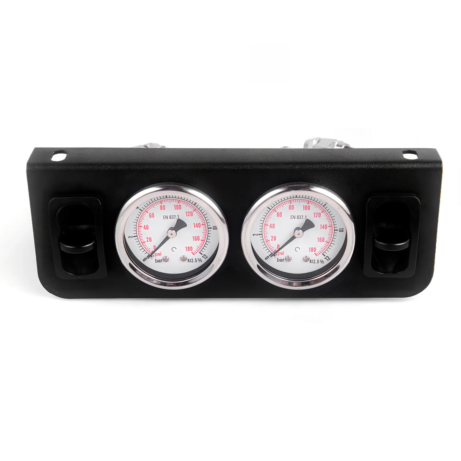 Dual Air Control Switch Manual Plate Paddle Valve With 180 PSI Gauge For Truck Seat & Air Suspension system
