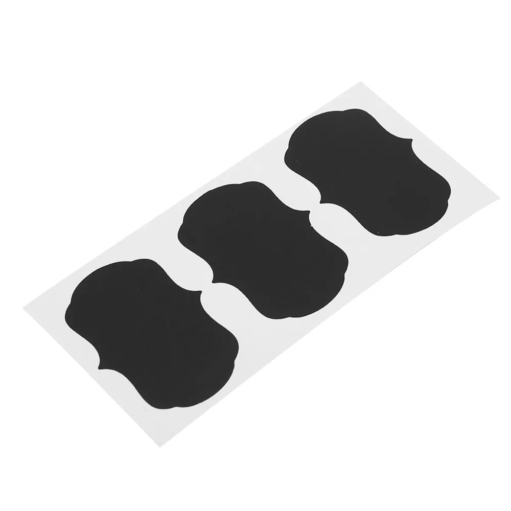 72pcs Reusable Waterproof Blackboard Stickers Removable Erasable Kitchen Sticker Labels Bottle Organizer Labels Pantry