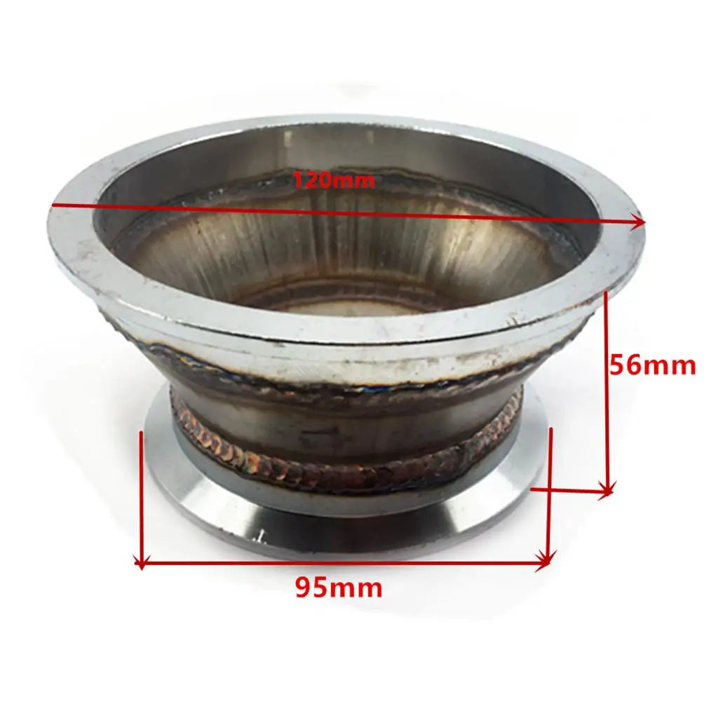 3" auf 4" Auspuffadapter Adapter CNC für Turbolader Downpipe