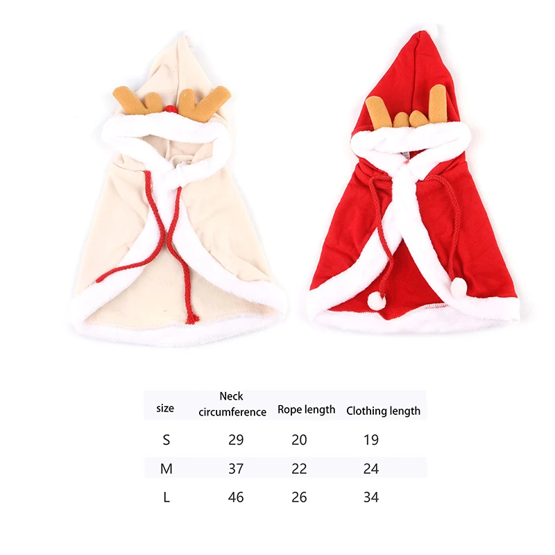 Funny Cat Christmas Costume Santa Cosplay Pet Cloak Christmas Cape With Hat Pet Accessories Festival Dress Up Props Decor