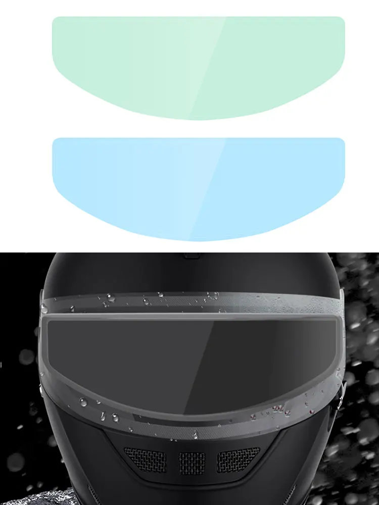 AliExpress 2PCS/1Set Motorcycle Helmet Clear Rainproof Anti-fog Film Full Face Helmet Durable Waterproof Sticker For Outdoor Riding Cycling
