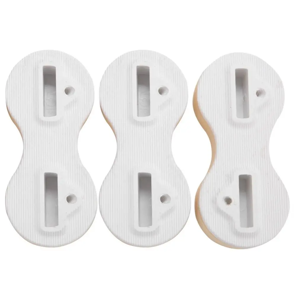 3 Pcs/Set Durable Plastic Surfboard Fin Box Round Cup Robust Surfboard Fins Surf Fin Plugs High Performance Surfing