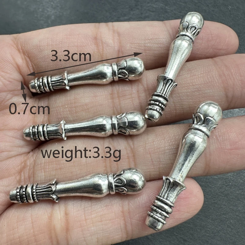 10pcs Charming Tibetan Silver Gold Muslim Islamic Gourd Series Connector DIY Handmade Prayer Bead Tassel Accessories