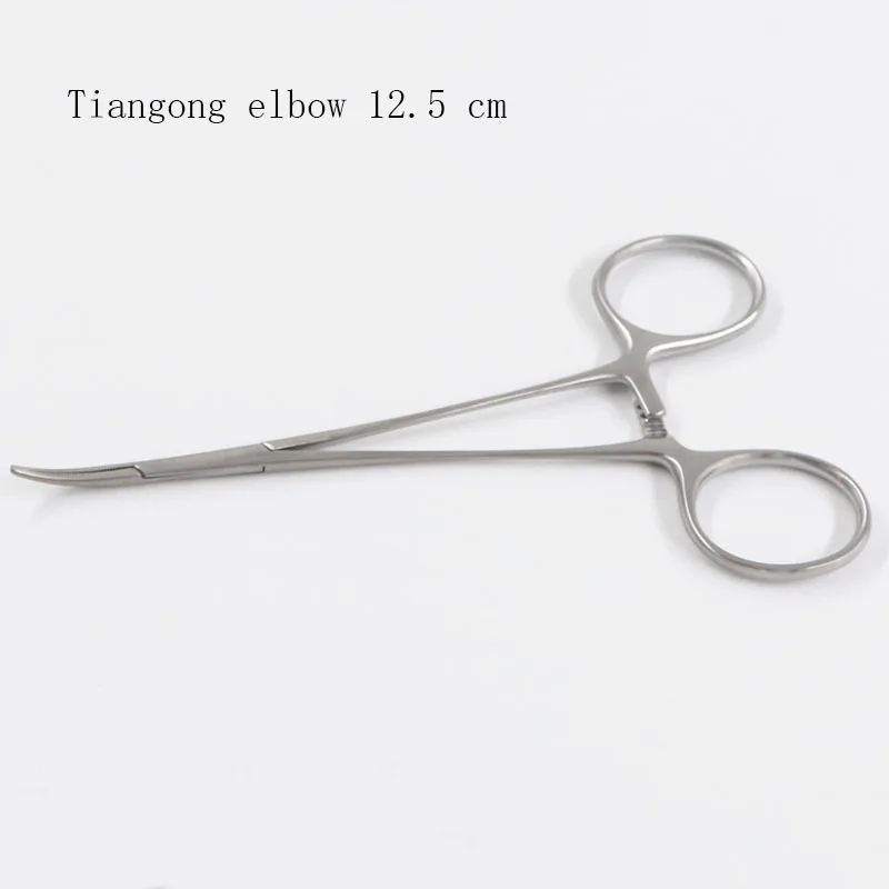 Hemostatic forceps small stainless steel pet microvascular elbow hemostatic forceps for surgical ophthalmology