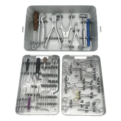 Orthopedic Locking Plate Veterinary Surgical Instrument Kit Autoclaveable For Small Animal Bone Surgery