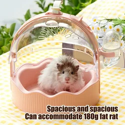 Hamster Cage Walking Small Animal Carrier Portable Outgoing Gear for Drop Shipping Breathable Carrier Bird Cage Hamster Cage