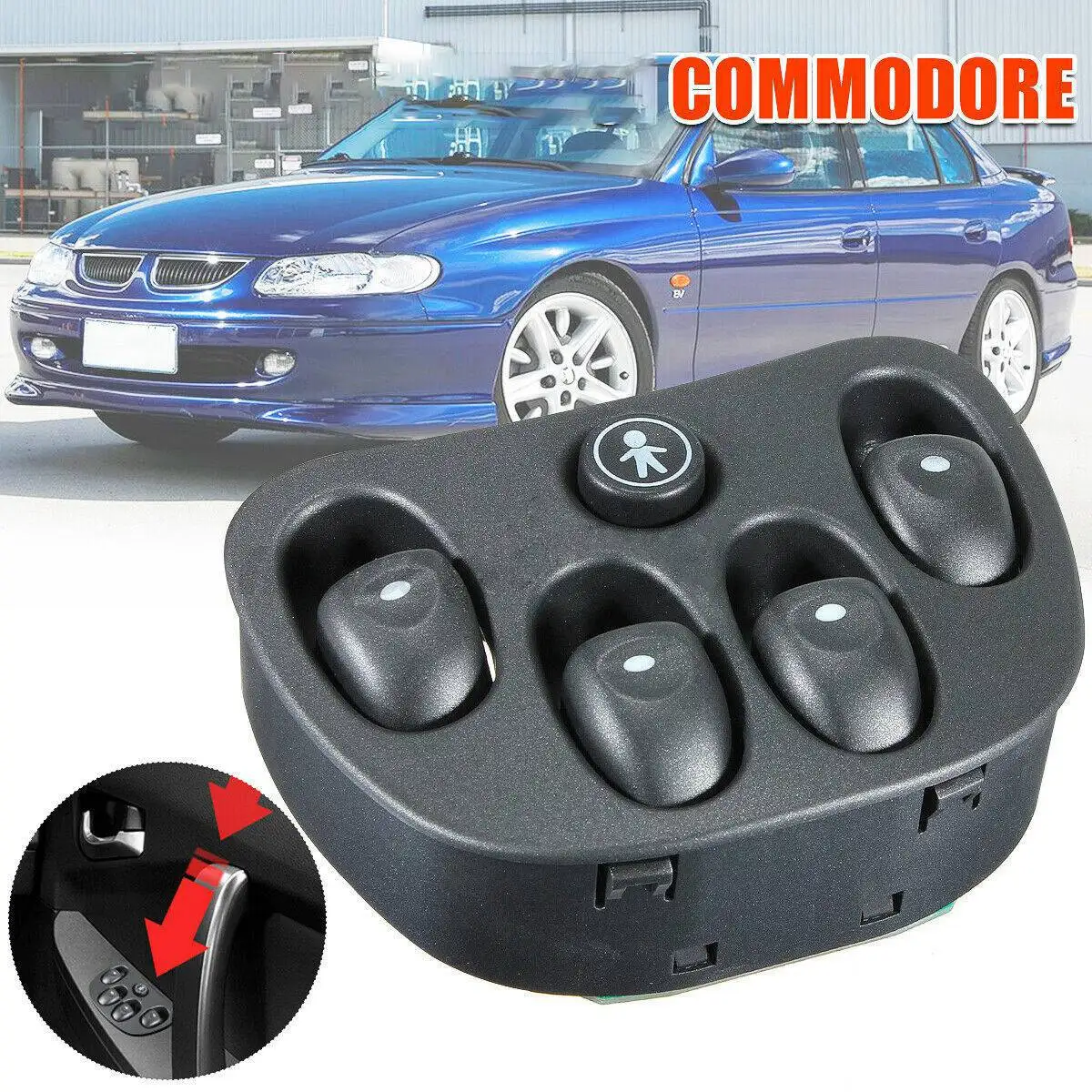 Car Power Window Master Control Switch 92047005 for Holden Commodore VT VX WH Sedan Wagon WH Statesman 1999-2003