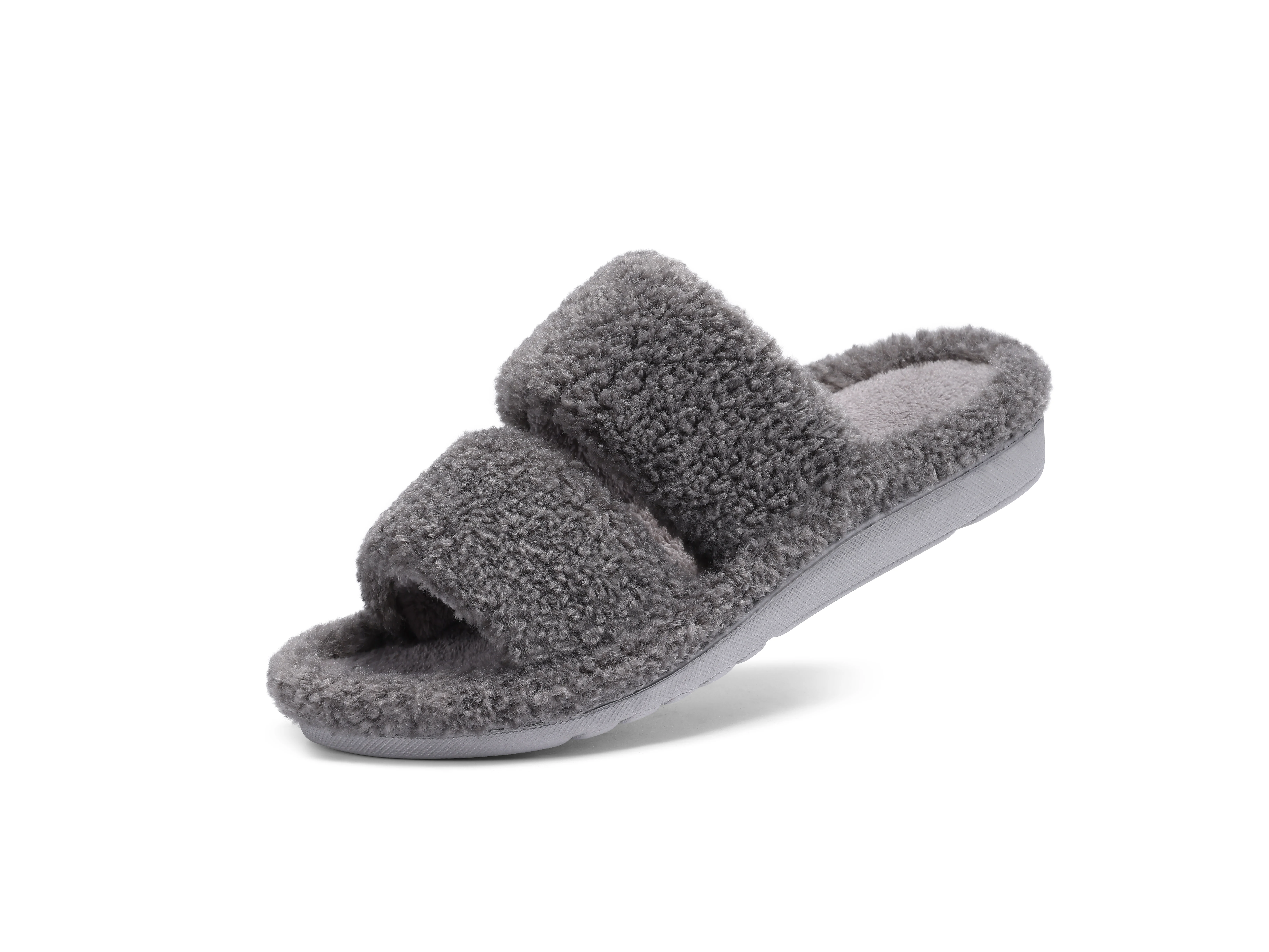 Smile Winter Mode Damen Hausschuhe Anti-Rutsch Weiche Sohlen Haus Rutschen Freizeit Rutschen Plüsch Futter Warme Casual Damen Hausschuhe – Detail 11