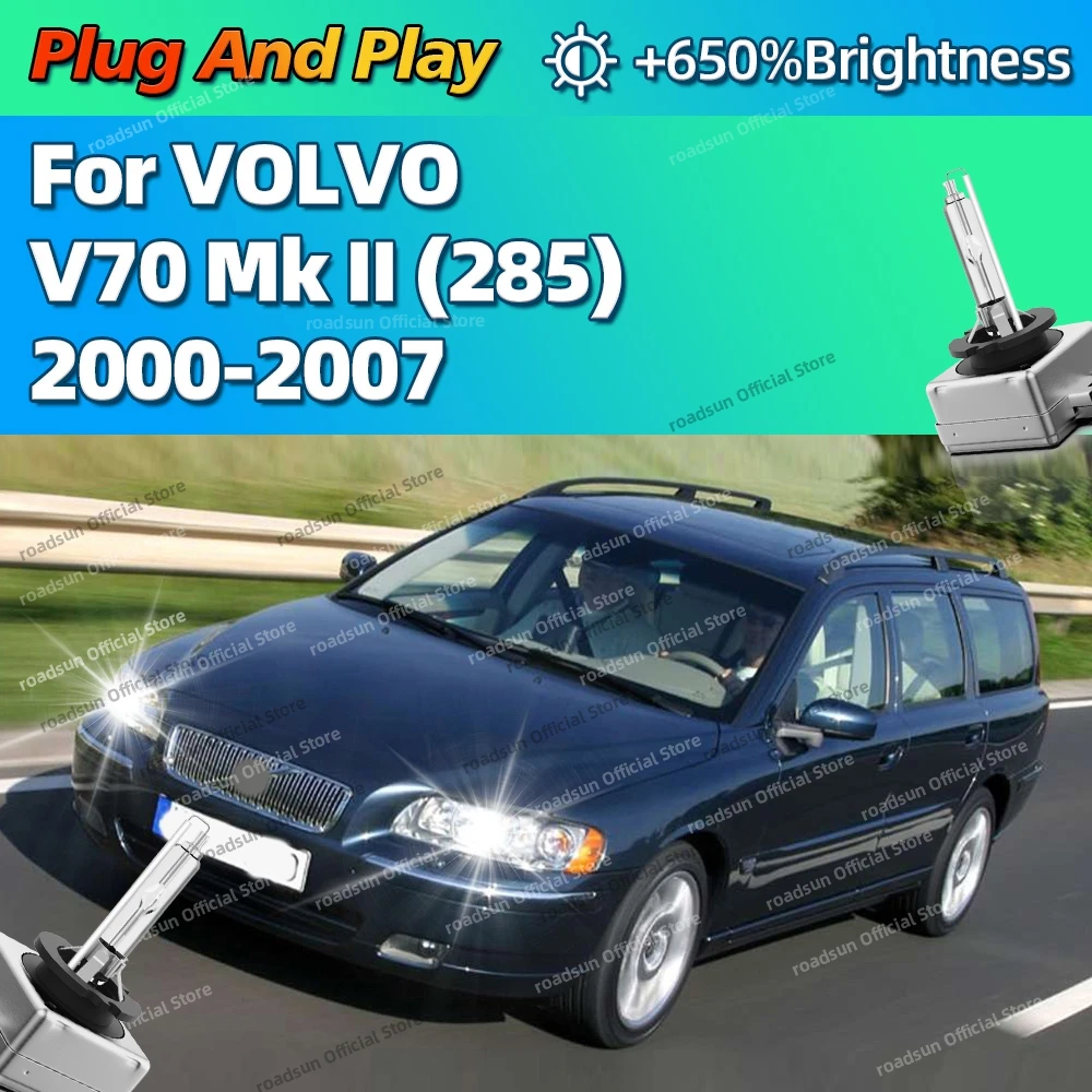 

2 шт. ксеноновые 35 Вт 6000 К белые автомобильные HID фары, замена лампочек для VOLVO V70 Mk II 285 2000-2007 2003 2004 2005 2006