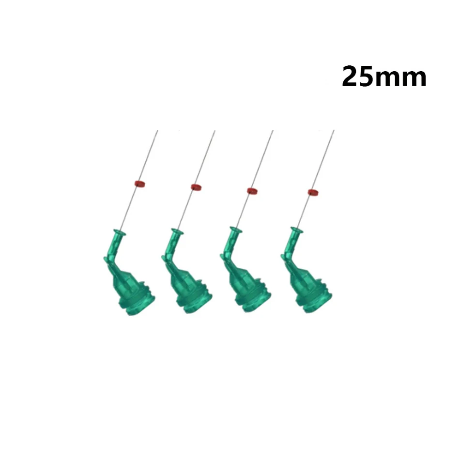 مادة الأسنان الكوع الجذر قناة الري إبرة ، فتح الثنائي ، 21 مللي متر ، 25 مللي متر ، 50 قطعة