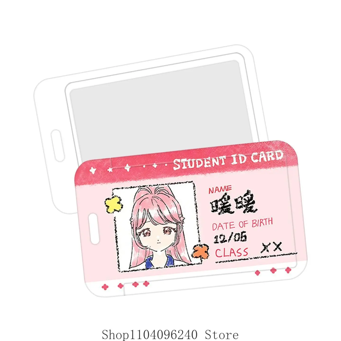 Infinity Nikki Student ID Card Bus Meal Card Retractable Card Holder Anime Cosplay Halloween Mascot Student Accessory Fans Gift view 2