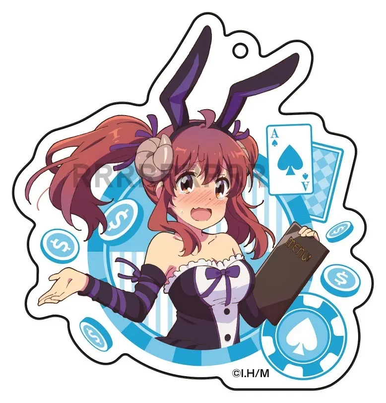 Jogo hinatsuki mikan yoshida youko chiyoda momo lilith chaveiro boneca anime acrílico chaveiro pingente para presente