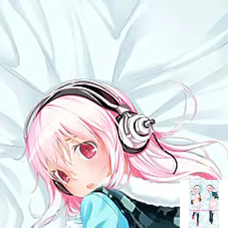 

Anime Pillow Cover Dakimakura Sonico 2 Side Printed Hugging Body Pillowcase Cushion Cover Bedding Decor