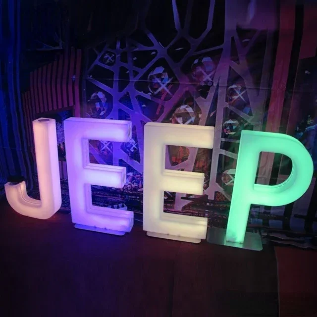 Hot salesColor Change Light up Letter Rechargeable