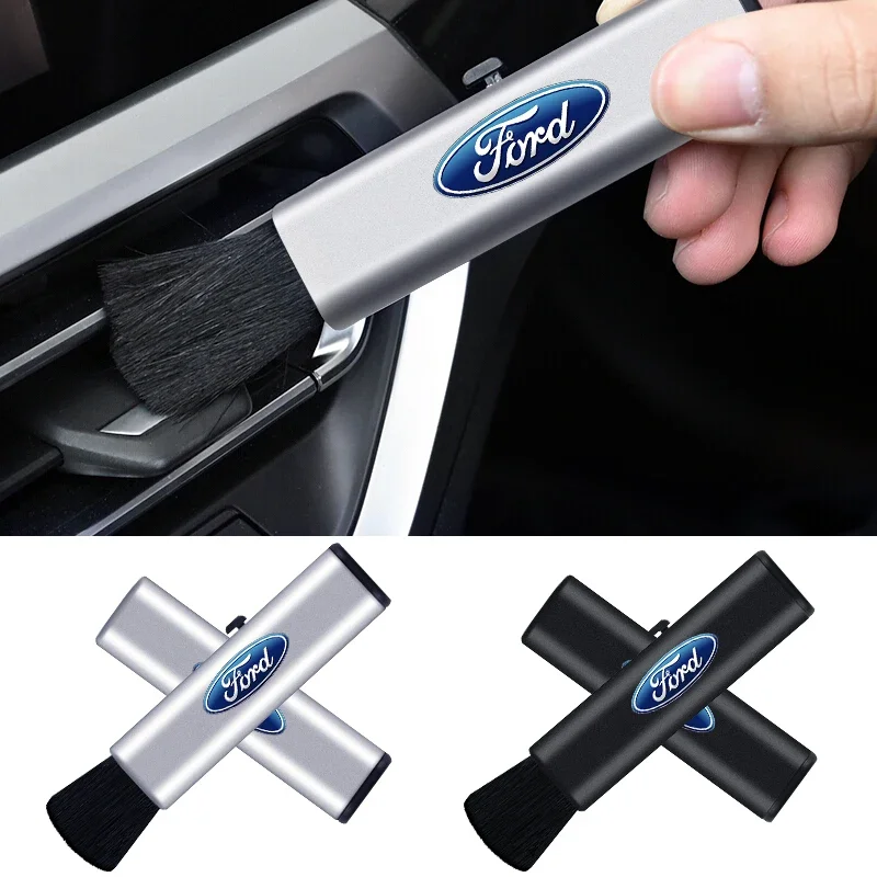 Car Adjustable Air Outlet Cleaning Soft Brush For Ford Focus 2 MK2 3 4 MK3 4 ST Mondeo Festiva Fusion Suit Fiesta Mustang Ranger