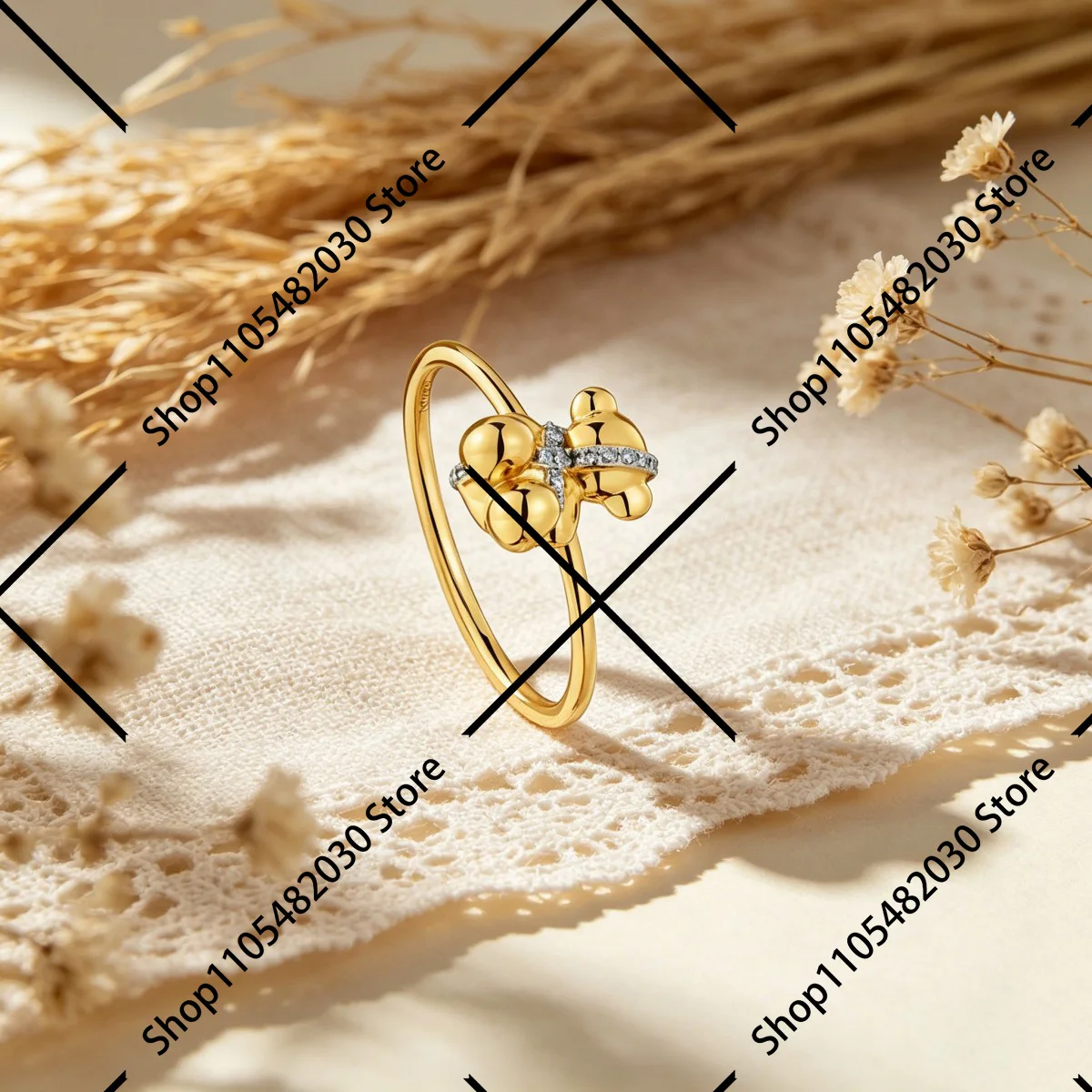 

Cute Bear Band Ring, High-quality Fashion Jewelry for Teen Girls & Women