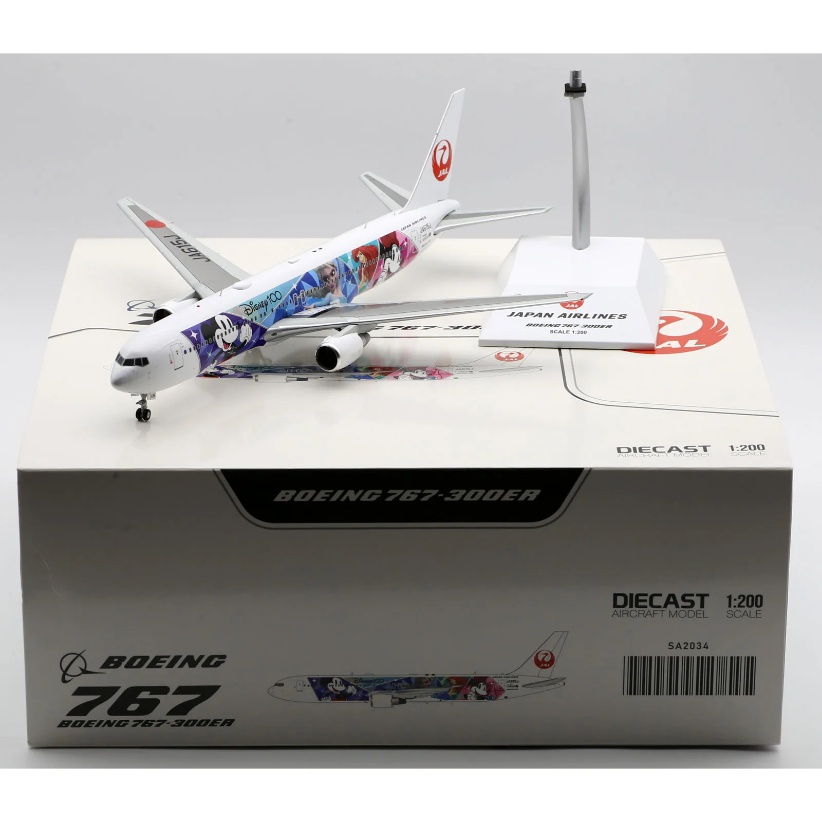 

SA2034 Alloy Collectible Plane Gift JC Wings 1:200 Japan Airlines JAL Boeing B767-300ER Diecast Aircraft Jet Model JA615J