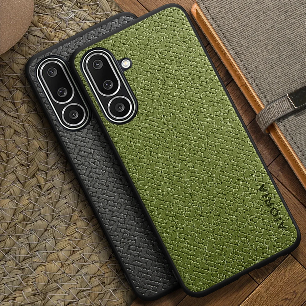 Case for Samsung Galaxy M56 M55 M52 M51 M36 M35 M54 M31 M16 M15 F15 M13 F62 M62 bamboo woven texture pattern design simple phone