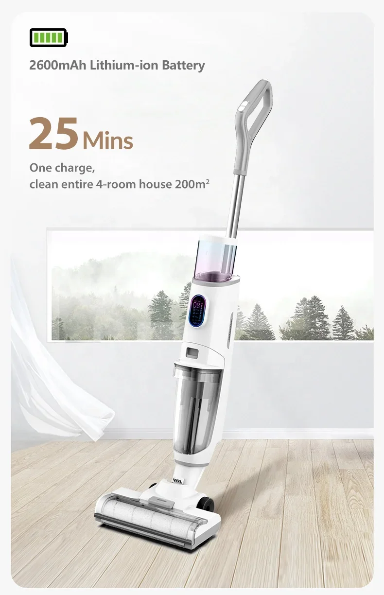 Airbot iClean Multi-Surface Wet Dry Cordless Vacuum Cleaner Portable Self-Cleaning function Mopping Smart Cleaning