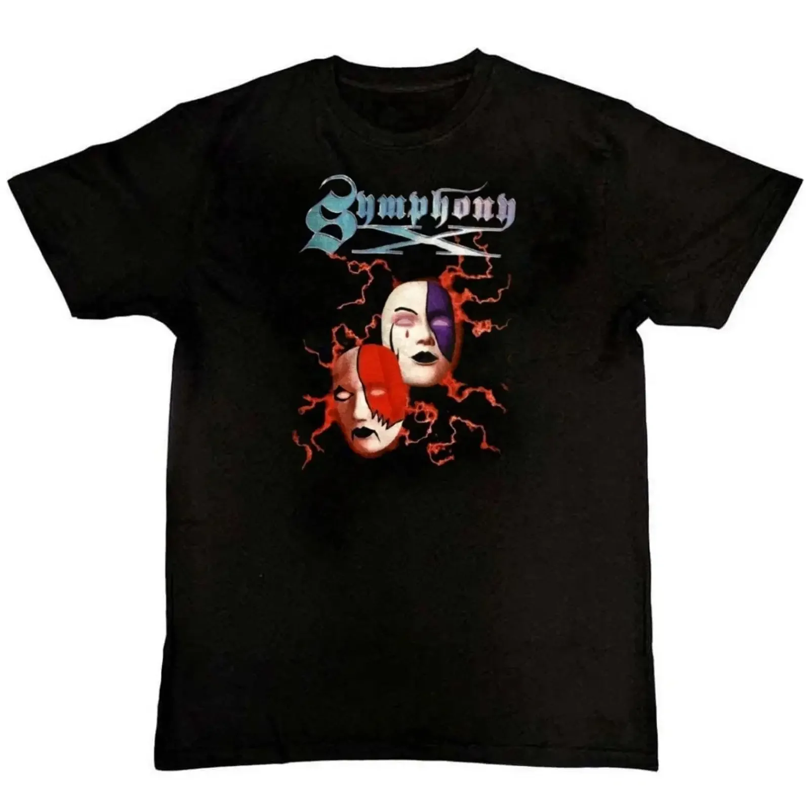 Symphony X Band Print Mens T Shirt S M L XL 2 3 4 vintage Washed designer clothes Unisex Slightly Top For Everyday Wear Stylish