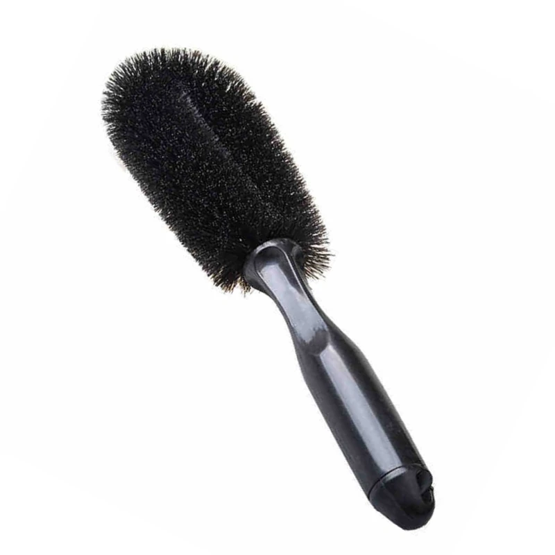 Wheel Cleaner Brush Car Soft Cleaning Brush Dense Tire Brush Detailing Brush J60F