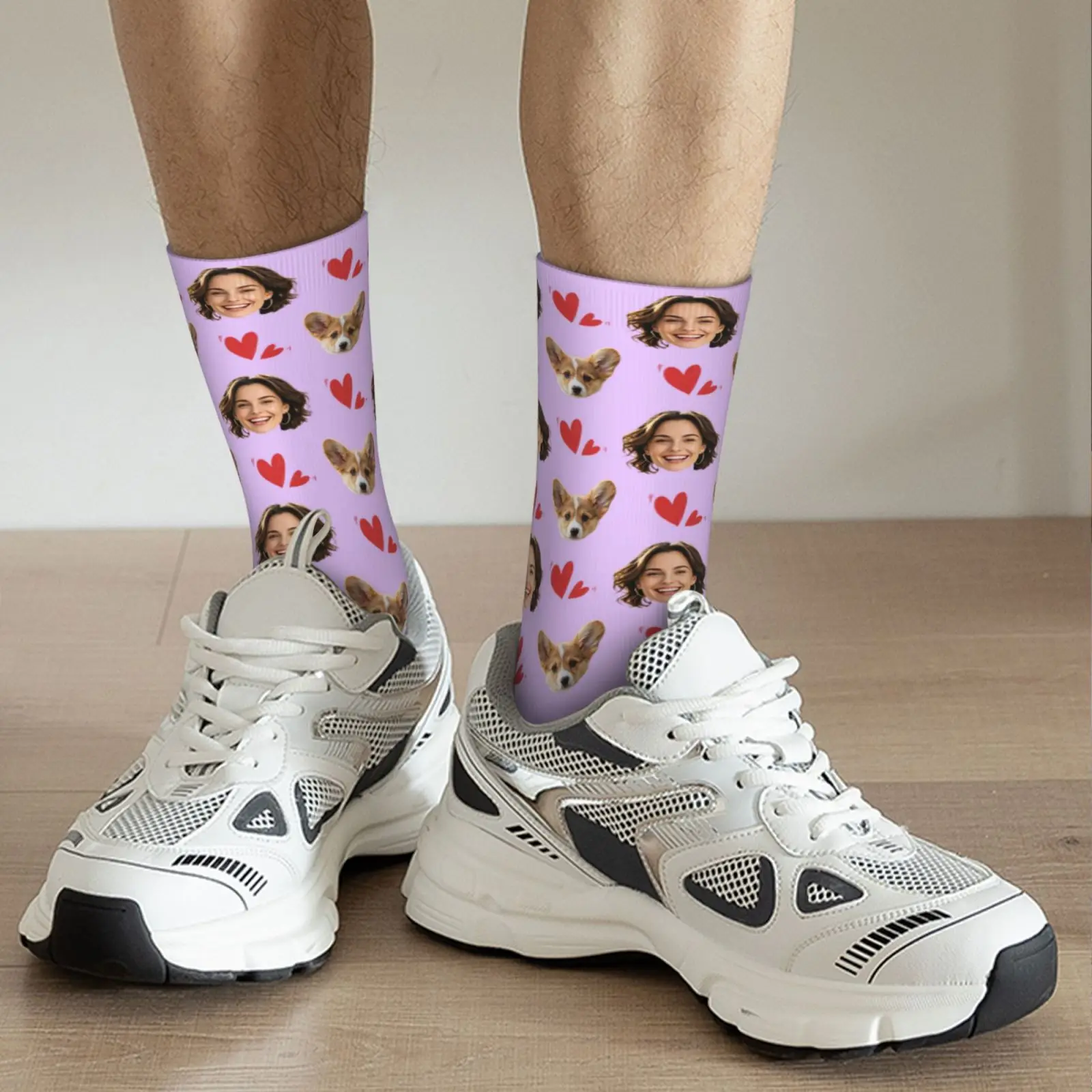 Custom avatar socks for men and women custom photo socks personalized picture socks photo socks personalized gifts view 5