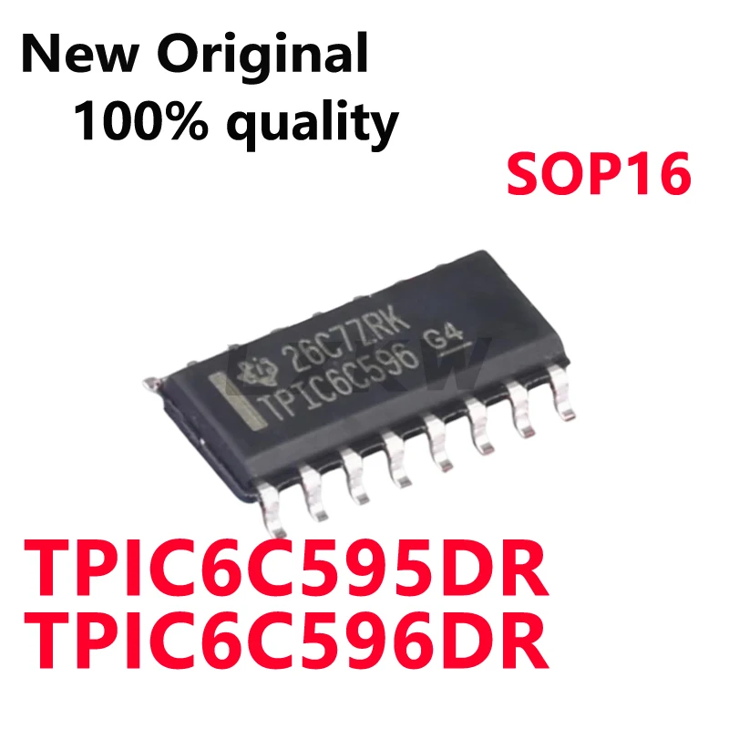 10/PCS New TPIC6C596DR TPIC6C596 6C596 TPIC6C595DR TPIC6C595 SOP16 Shift register chip In Stock