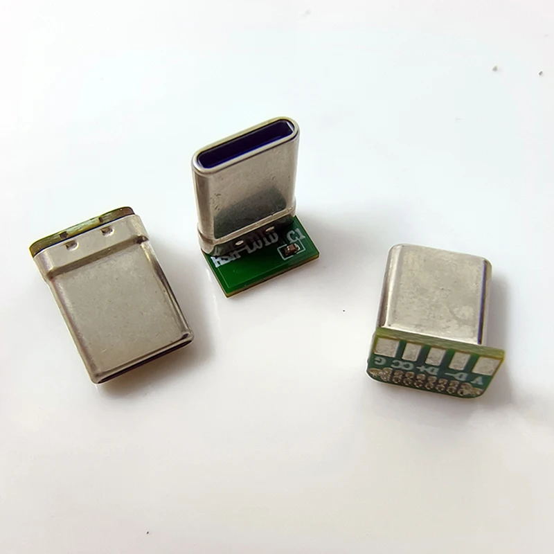 RHSH83145 Type-c 90 درجة ذكر 5 وسادة CTOC تمتد حالة الهاتف المحمول كابل بيانات موصل لعبة شحن PD التوصيل