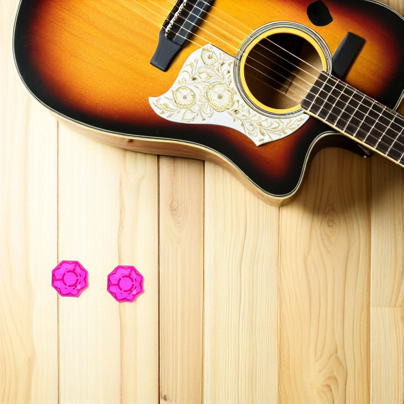 

5Pcs Guitar Pedal Footswitch Toppers 10Mm Inner Diameter Purple Antislip Effect Pedal Button Caps Reliable Protection for Music