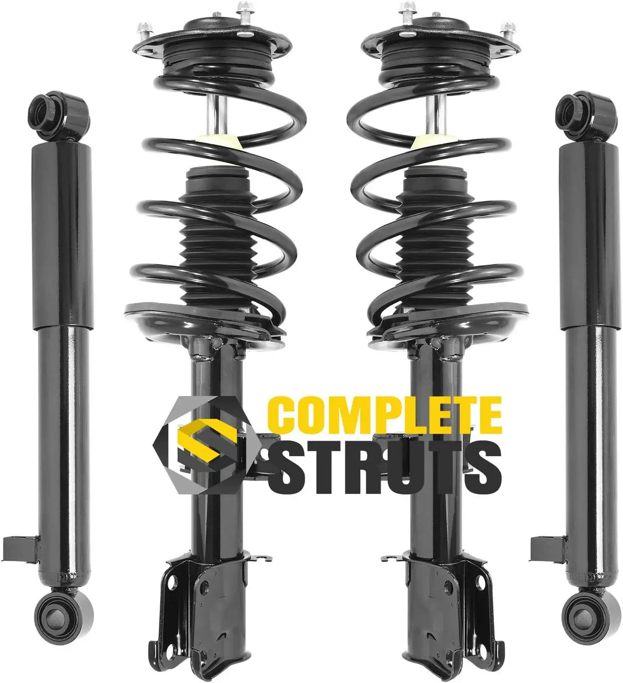 

Front Quick Complete Strut Assemblies with Coil Springs and Rear Shock Absorbers Replacement for 2010-2012 Hyundai Santa Fe - Se