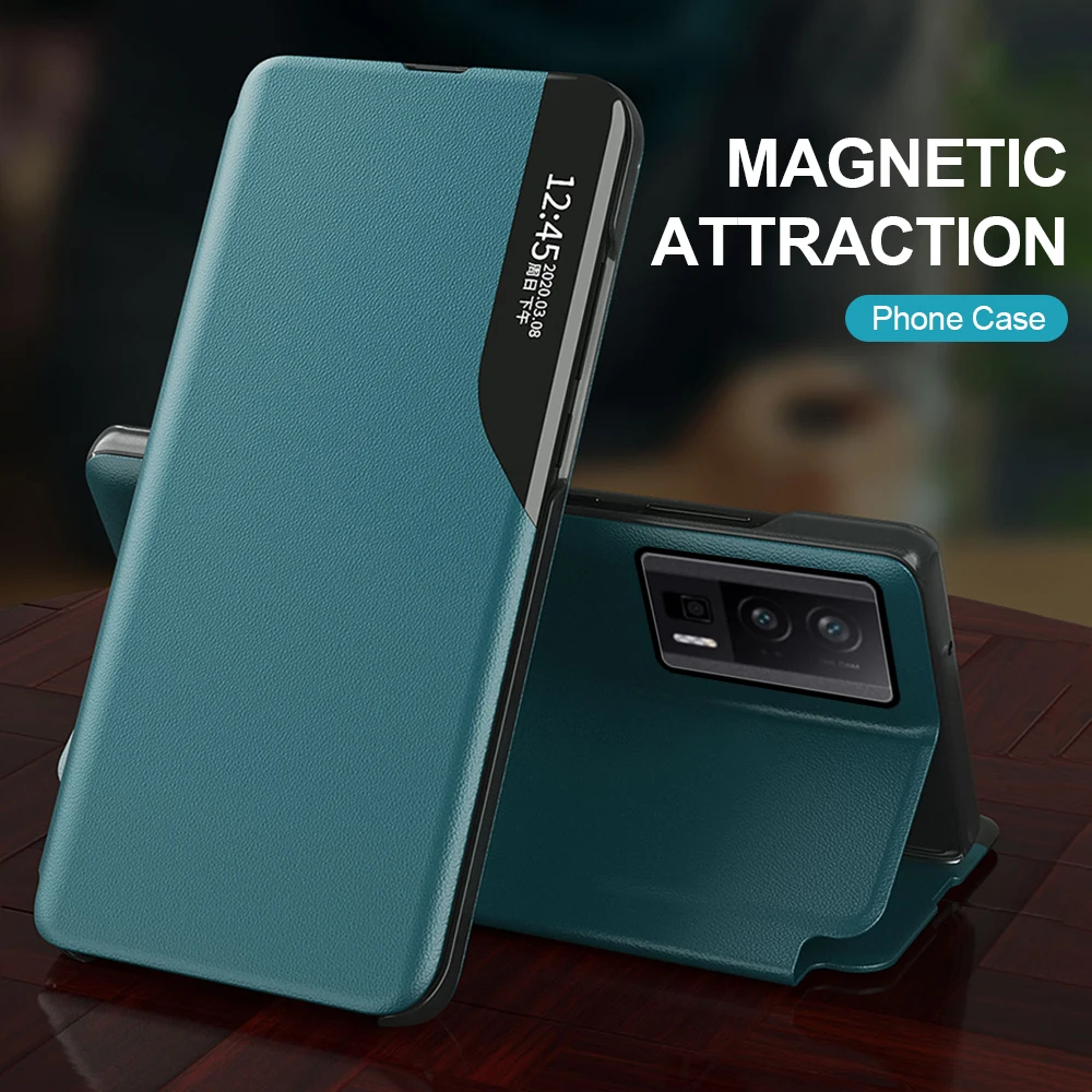 For Poco F5 Pro Case Smart Flip Magnetic Leather Phone Cover PocoF5Pro PocoF5 F5Pro Pocco F5 F 5 5F 5G Book Stand Protect Fundas