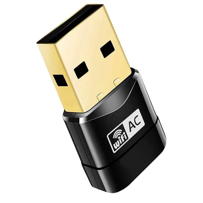 

Wi-Fi ключ, AC600 802.11Ac двухдиапазонный 5 ГГц мини-беспроводная сеть USB-адаптер Wi-Fi для ПК, настольного ноутбука