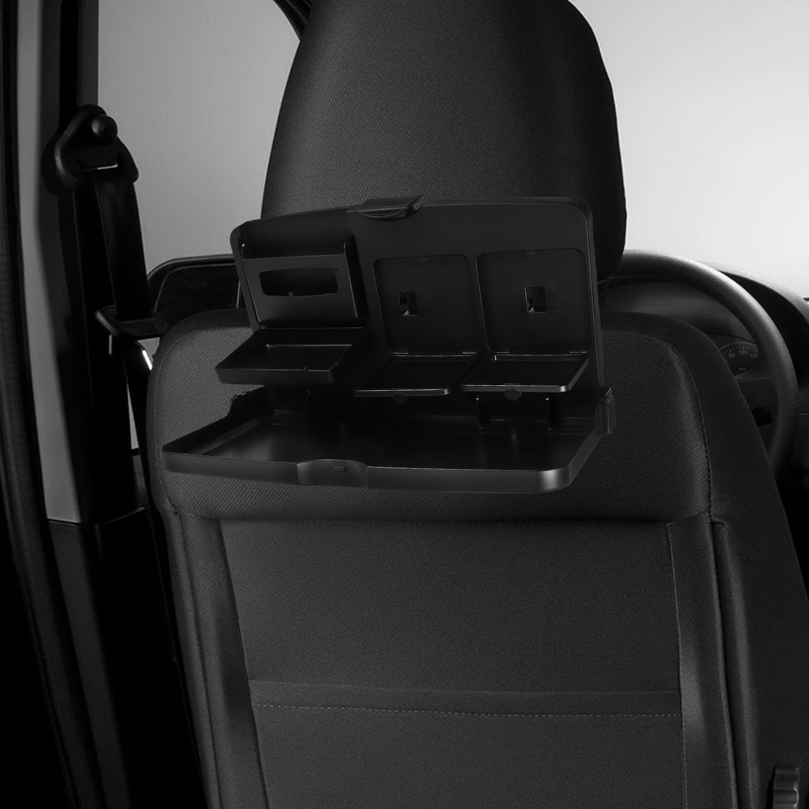 

Storage Rack Foldable Drink Durable Abs Material Backseat Suv Center Console Organizer Travel Car Food Holder Truck Cup Holder