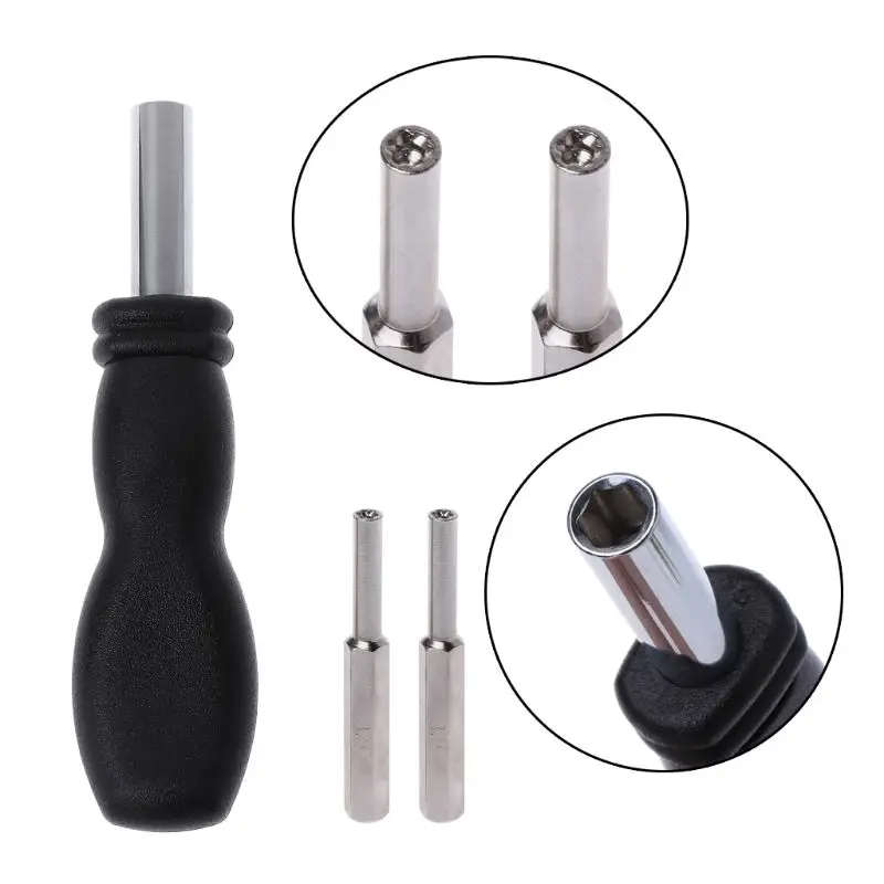 2 Pieces 3.8mm 4.5mm Security Screwdriver Tool Bit Gamebit for NGC SNES N64 NES Gameboy for SFC for Wii Open Tools Part