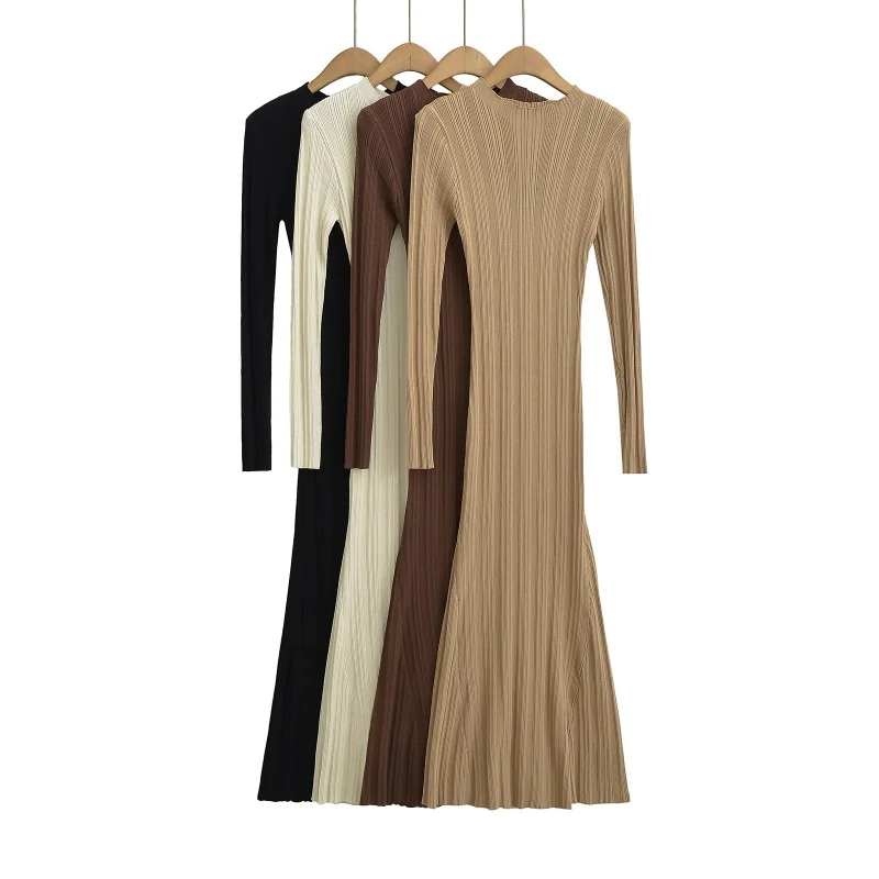 Autunno Inverno lavorato a maglia Fi Tail Dr Slim Fit lungo colletto alla coreana Versatile Ele Outdoor Casual