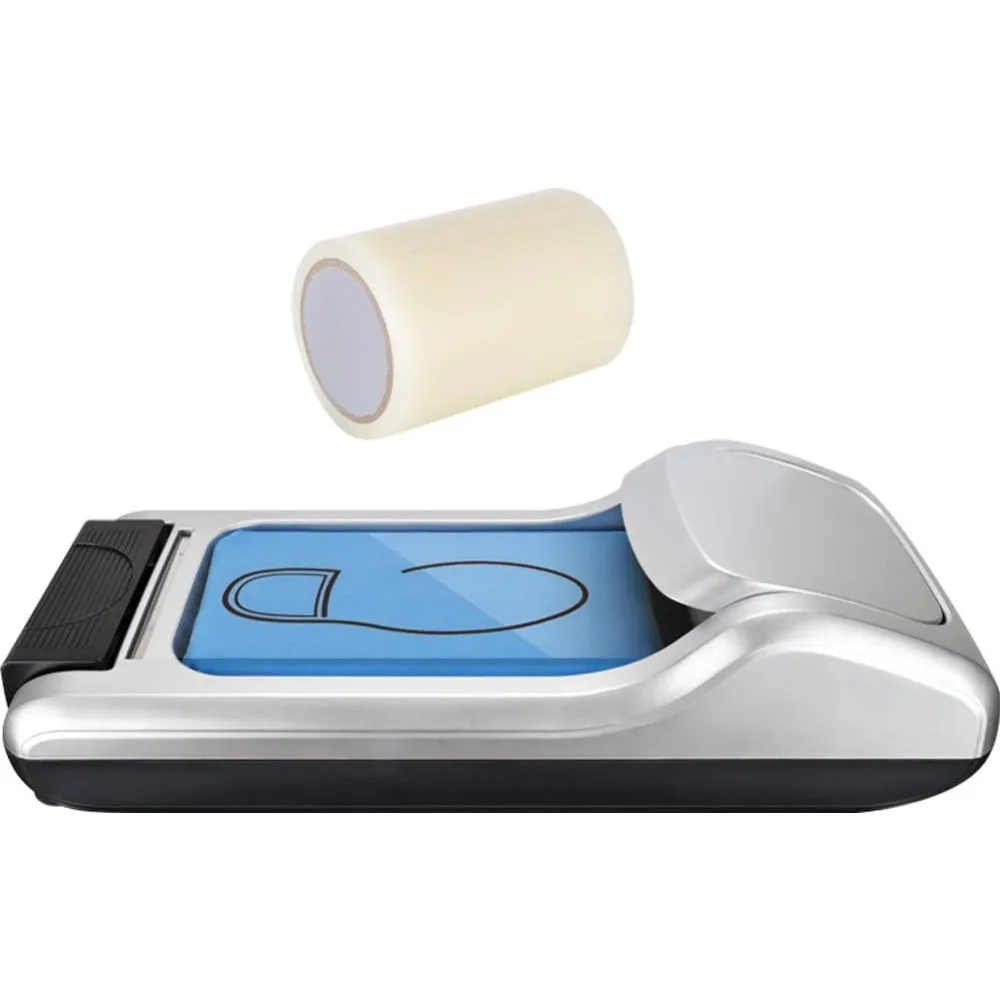 

Automatic Shoe Cover Dispenser with 600pcs Disposable Shoe Film Plastic Boot Cover Dispenser Machine for Home, Office