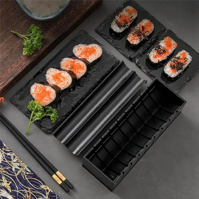 AA83 Kitchen Utensils Rice Ball Mold Sushi DIY Ten-Piece Set Kitchen Gadgets Sushi Set Sushi Model