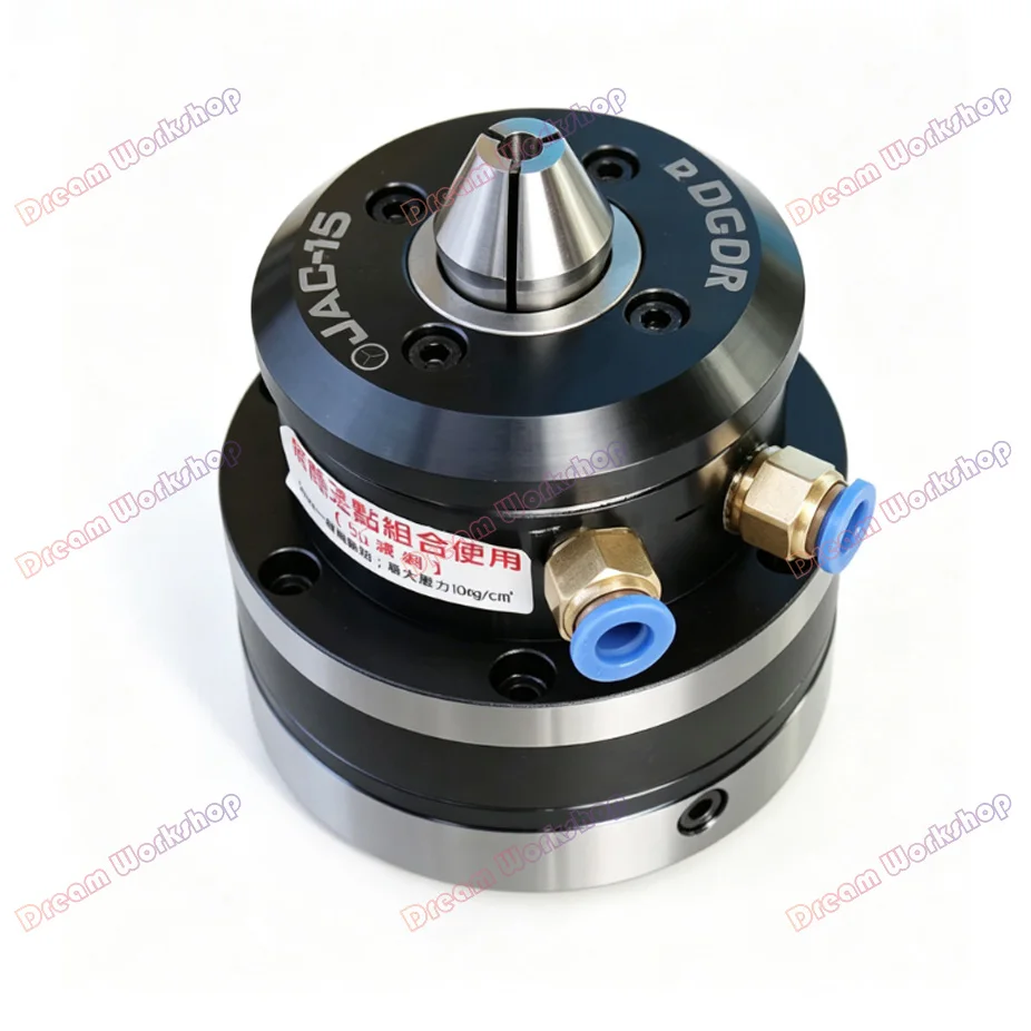JAC-15 small pneumatic rotating chuck is suitable for mini pneumatic chucks in grinders and robot feeding automation equipment