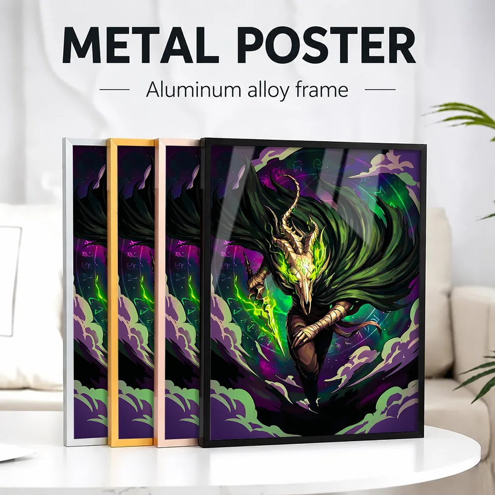 Slay The Spire II Framed Aluminum Metal Poster Customized Photo Mythic Character Style Wall Art For Home Office Collector Gift