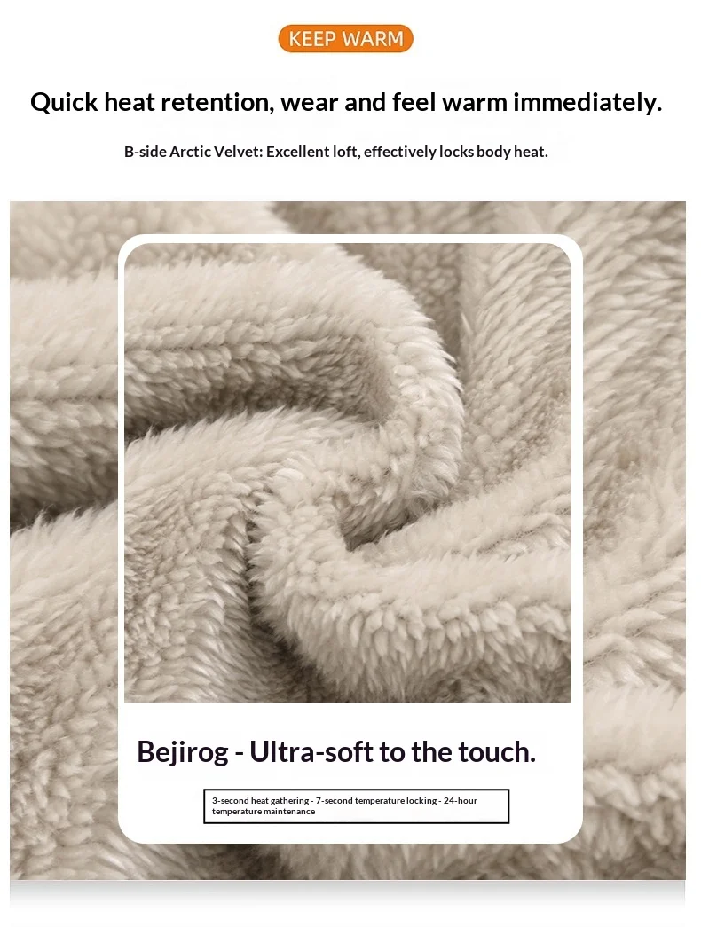 Männer Hosen doppelseitige Fleece Casual Hosen Sweatshirt Boa Pelz männer Kleidung Warme Gestrickte Sport Shorts Mann Geschenke Kleidung – Detail 5