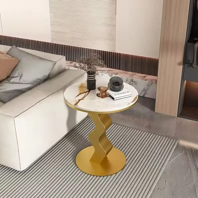 *Light Luxury Corner Coffee Cabinet, Simple Creative Design for Sofa Side, Balcony, or Living Room.